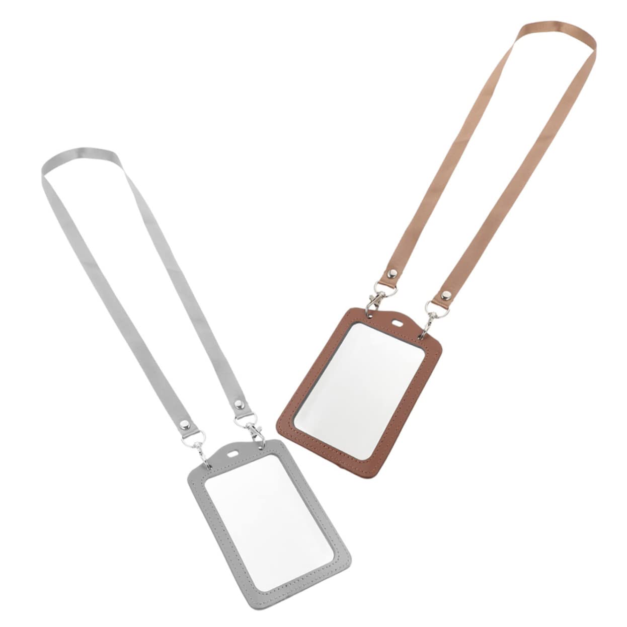 HOMSFOU 3 ensembles Porte-Badge Porte-Nom Porte-Clés Porte-Cartes Transparents Porte-Images De Jeu Protège-Cartes Transparents Petits Porte-Cartes En Polyuréthane 2 pièces * 3