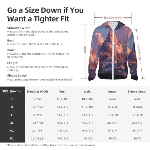 UPF 50+ Mount at Sunset Sun Protection Hoodie Rash Guard Shirt Long Sleeve Sun Shirt Lightweight Jacket2