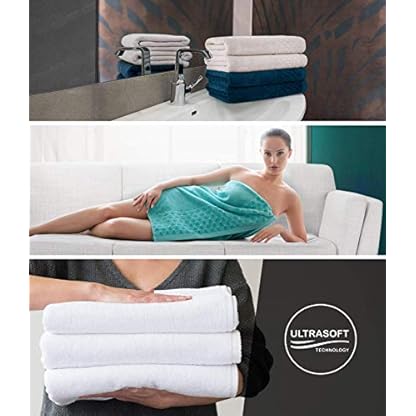ZWOLTEX Himmlisch weiche Handtücher aus 100% Ägyptischer Baumwolle I Made IN EU I Gästehandtücher Ultra-Soft Duschtuch… – Bild 7
