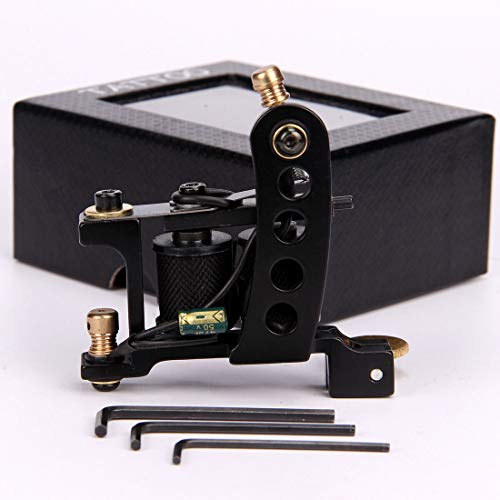 Taone YORKTATTOO Professional Tattoo Coil Mahine Handmade Wire Cutting Iron Tattoo Machine Gun 10 Wrap Coils 28Mm Frame Liner Shader Custom Carbon Steel thumb #6