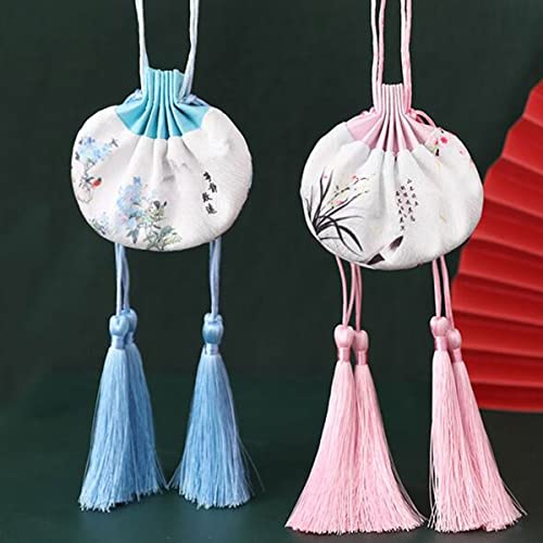 6 Bolsas de Brocado Seda Chinas con Cordón miniatura 4