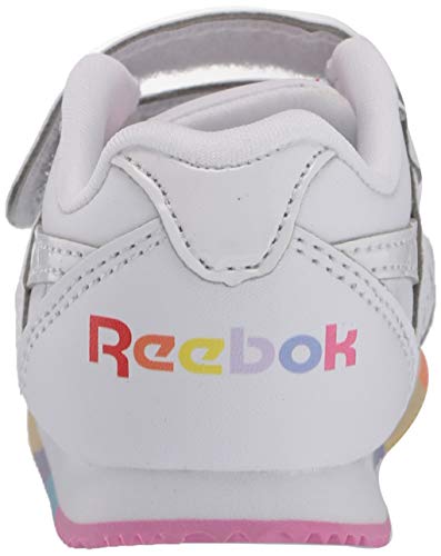 Reebok Baby Girls Royal Cljog 2 Kc Sneaker, White/Radiant Red/Sunbaked Orange, 7 Infant Us #TOP2