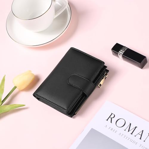 GAEKEAO Small Wallet Women Vegan Leather RFID Blocking Bifold Ladies Compact Card Holder with Zipper Pocket & ID Window by GAEKEAO - Used condition - Image 7