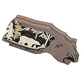 BESTOYARD 木製クマフィギュアデスクトップ装飾 創 的な 物 形のデザインオ