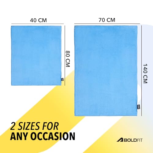 Image of Boldfit Microfiber Gym Towel for Men & Women Ultra Soft for Face Thin Quick Drying Lightweight Towel for Gym, Spa, Swimming, Sweat Absorbent for Men & Women Ultra Super Soft Lightweight Quick Drying