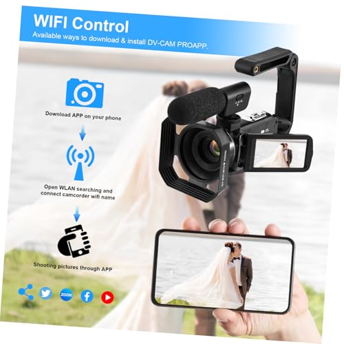 Caméscope numérique HD pour vlog familial souvenir vidéo net - 5