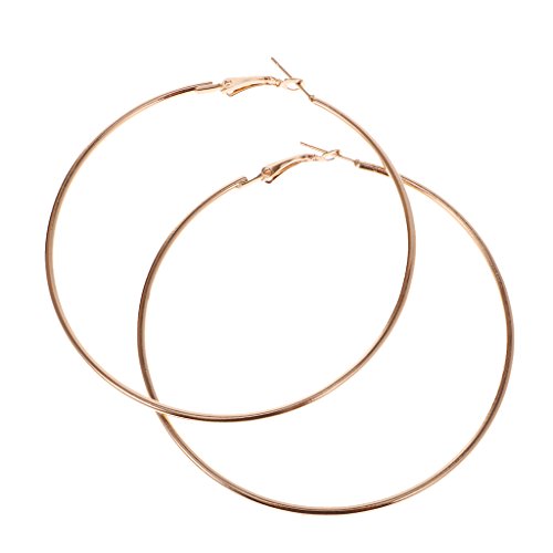 Preisvergleich Produktbild Damen Creolen Ohrringe Leverback Modische Ohrringe - Schmuck Zubehör - Gold 95mm