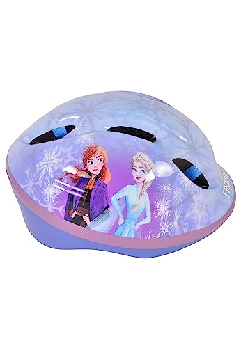 Frozen II Casque de vélo La Reine des Neiges 2 Anna & Elsa pour Enfants Filles diamètre 52-56 cm