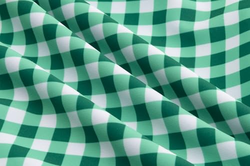 Image of LIZENS Girls One Piece Swimwear Checker Print Ruffles Bathing Suit for Kids Size 2-12