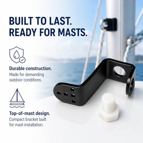Soporte de mástil para anemómetro Calypso Instruments en aluminio y nylon 3