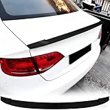 Rear Spoiler ABS Material for 2009 2010 2011 2012 Audi A4 B8 Sedan Trunk Wing Lip Painted Glossy Black