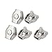 Aexit M5 304 Chain & Rope Fittings Stainless Steel Single Clamps Wire Rope Wire Rope Clips Clip 5pcs