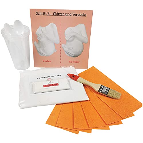ALL-INCLUSIVE | Babybauch Gipsabdruck Set inkl. Glättung & Veredelung | Komplettset für 1A Bauchabdruck der Schwangerschaft – Bild 6