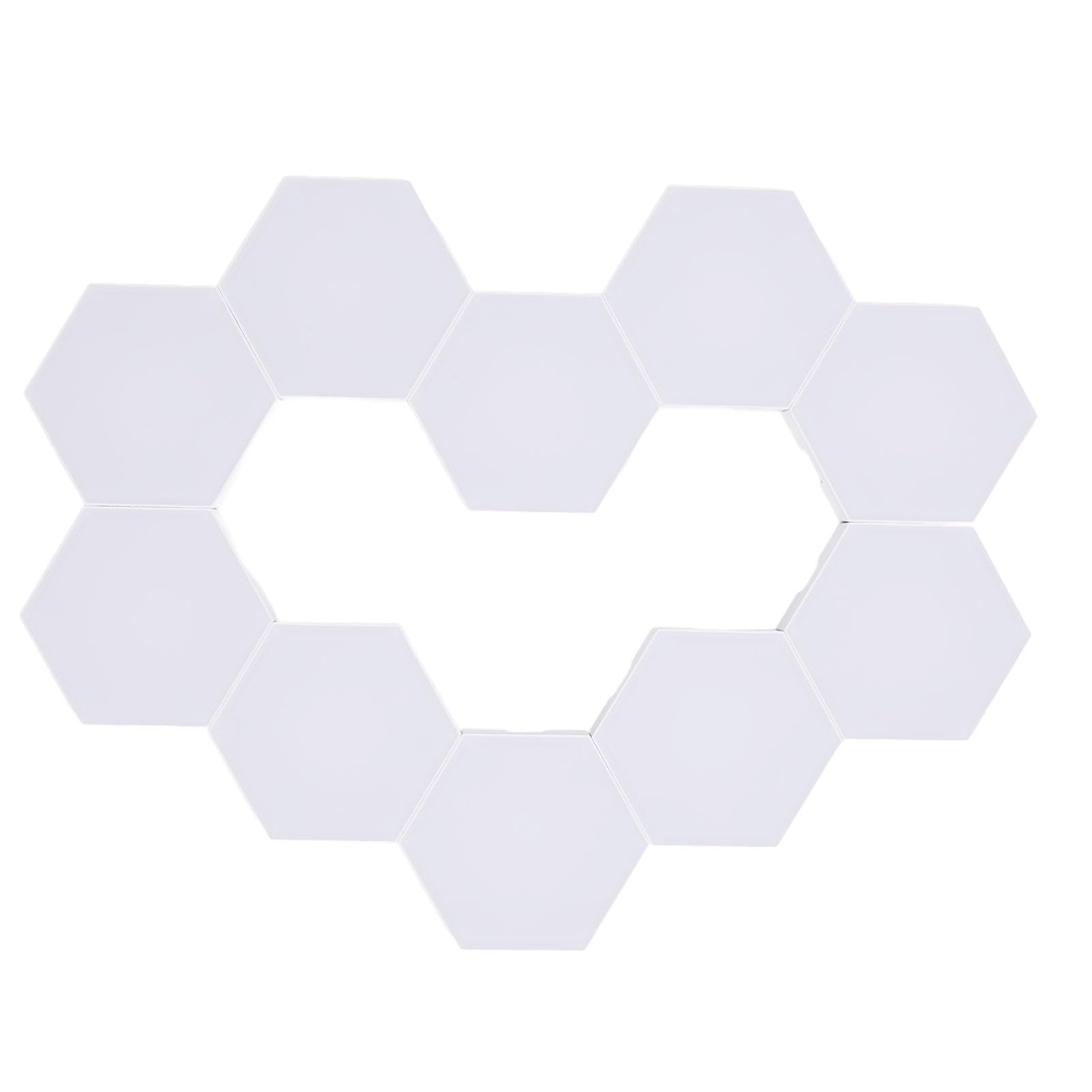 LiebeWH Paneles de Luz Hexagonales, Luces de Pared LED RGB Inteligentes WiFi con Sincronización de Música, Control Remoto para Decoración de Sala de Juegos