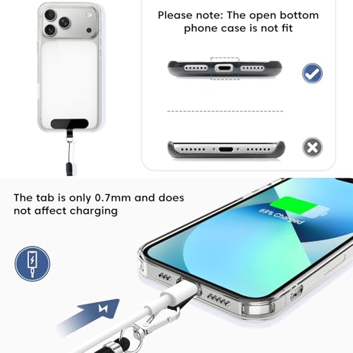 Image of Sounce Adjustable Nylon Lanyard Universal Neck and Wrist Strap, Compatible with all Mobile Phones, Secure Anti Drop, Durable, Lightweight