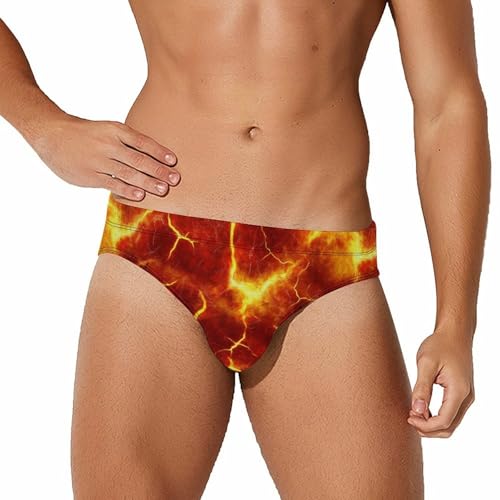 Red Lava Mens Swim Briefs Quick Dry Swim Trunk Bikini Underwear Swimsuit