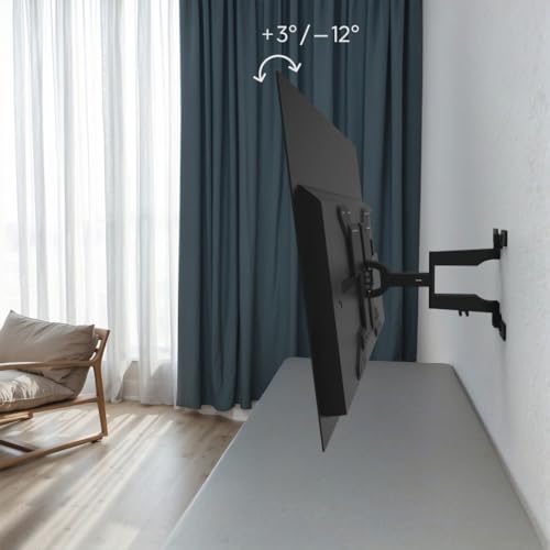 Support mural TV orientable extra plat pour éliminer les reflets et optimiser l'espace - 4