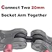 Rigdance Aluminum Double 20mm Ball Mount Adapter for Bulletpoint Mounting Solutions, Anti Rust Material