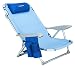 #WEJOY Lightweight 4-Position Lay Flat Folding Beach Chair with Shoulder Strap Cup Holder Pocket Armrest and Headrest, Great for Outdoor Lawn Concert Camping, Blue