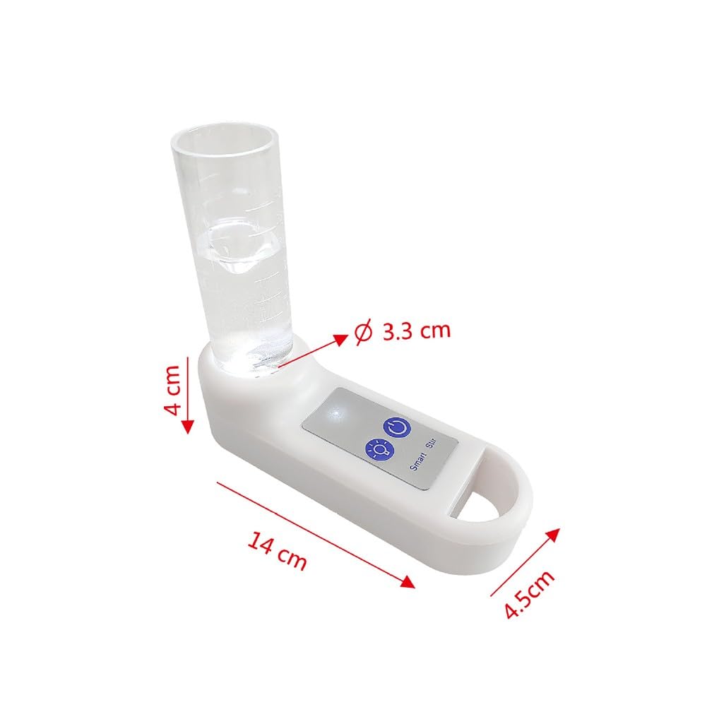 Tragbarer Rührer, intelligenter Wasserqualitätstestmixer, One-Touch-Auto-Mischung für Laborfeld-Reagenzien, 50 ml, Weiß