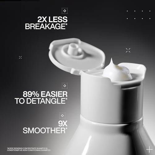 Redken Acidic Bonding Concentrate Conditioner For Damaged Hair Repair - Strengthens and Repairs Weak and Brittle Hair, Sulfate-Free, With Citric Acid - Image 3