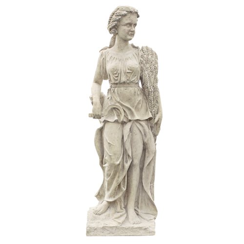 Design-Toscano-Summer-Woman-of-the-Four-Seasons-IndoorOutdoor-Garden-Statue-60-inches-tall-Fiberglass-Cast-Stone-Resin-Limestone-Finish Design Toscano Summer Woman of the Four Seasons IndoorOutdoor Garden Statue 60 inches tall Fiberglass Cast Stone Resin Limestone Finish