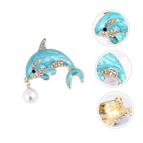 Broche marine dauphin : ajustez et décorez vos décolletés avec ces clips strass - 3