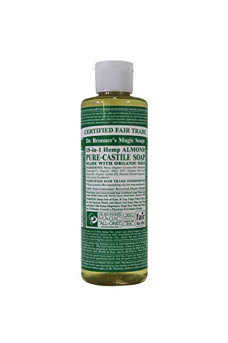 Dr. Bronner - Organic Castile Soap Almond, 8 Oz Liquid ( Multi-Pack)