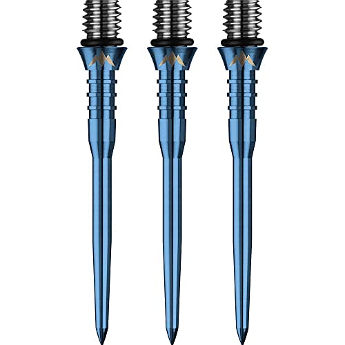 Mission Darts X2620 Titan Pro | 26 mm gerillte Dartspitze aus Titan, massives Blau