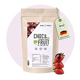 Bio Schoko Erdbeer Mix | Zartbitter Schokolade & gefriergetrocknete Erdbeeren...