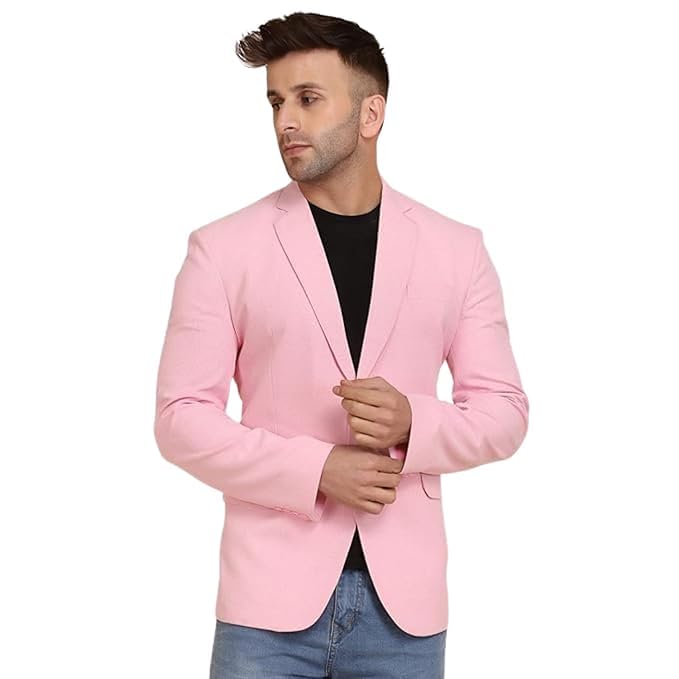 Premium Soft Faux Suede Slim Fit Blazer for All Seasons - Stylish Single-Breasted, Notch Lapel Design for Casual and Formal Wear