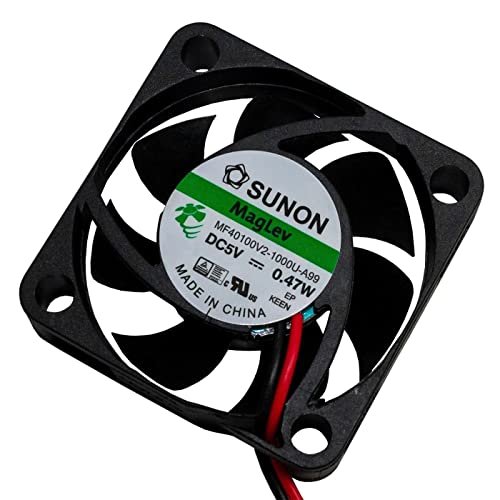 Fan Ventilateur 5V DC 0,47W 40x40x10mm 11,8m³/h 5800U/Min 11,8m³/h Sunon MF40100V21000UA99 Cover