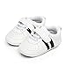 MASOCIO Zapatos Unisex Bebe Niño Niña Recién Nacido Primeros Pasos Zapatillas Deportivas Bebé Suela Blanda Antideslizante Blanco Negro 12-18 Meses
