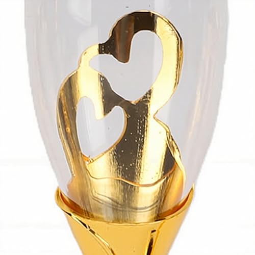 Verres à champagne GOWENIC cœur pour éviter une table de mariage banale - 8