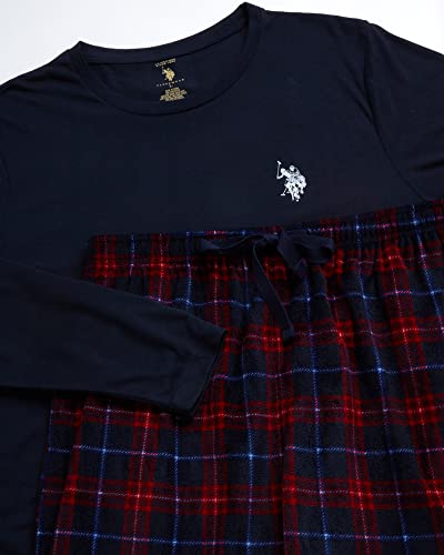 U.S. Polo Assn. Mens Pajama Set - 2 Piece Mens Long Sleeve Tee Shirts & Soft Fleece Pajama Pants for Men with Gift Box (S-XL)3