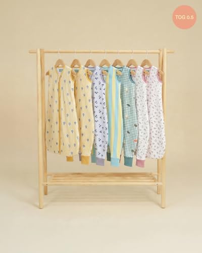 Miniatura 3 de molis&co - Pijama Burbuja con Pies 0.5 TOG - 60 cm (3-6 Meses - Ideal para Verano - 100% Algodón (Oeko-Tex 100) - Summer Sea