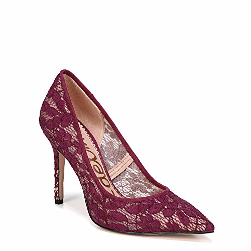 Image of Sam Edelman Hazel Cranberry /Nude Botanical Lace Women's Shoes (10 B(M) US)