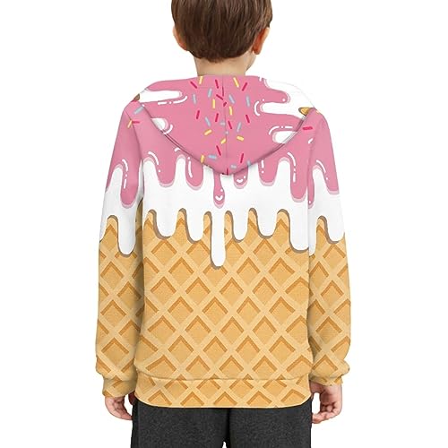 Image of Coloranimal Unisex Girls and Boys Long Sleeve Hoodies Hoody Athletic Pullover Sweatshirts Tops Age 6-16year