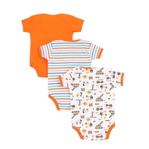 Image of Baby Bodysuits 100% Cotton Rompers /Sleep Suits /Onesies /Night Suits for Baby Boys New Born Baby Clothes-(Pack of 3)