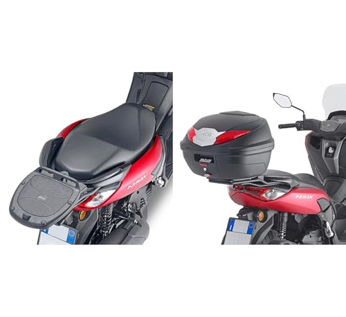 Givi Top Case B37N Monolock Blade Noir 37L avec Support Yamaha N-Max 125 155