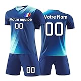 ⚽【Cadeau personnalisé】 Il peut s'agir de n'importe quel design, de maillot de foot pour votre équipe, d'un cadeau de football pour votre famille ou vos amis qui aiment le football. C'est aussi une excellente idée d'écrire le nom et le numéro de vos stars de football préférées sur les maillot de foot.