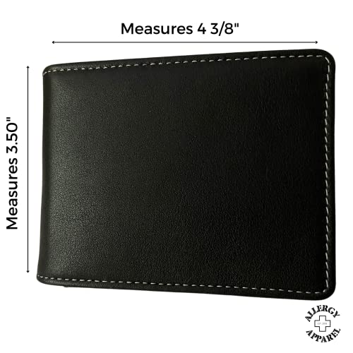 Auvi Q Carrying Case, Leather Wallet for 2 Auvi-Q epipen Injectors, 3.5X4.375 inches, Convenient & Stylish Way for Teens - Adults to Carry Allergy Medication List Wallet Card, Black3