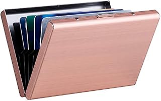 MaxGear RFID Blocking Credit Card Holder RFID Credit Card Wallet Stainless Steel Wallet