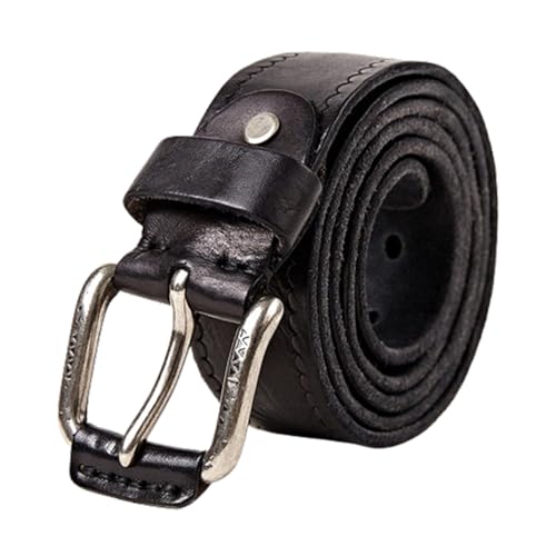 Ceinture en cuir faite à la main style cowboy vintage sangle robuste homme