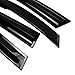 IKC STORE for Vauxhall Opel Corsa D 2007 2008 2009 2010 2011 2012 2013 2014 2015 Wind Deflector Car Side Window Visor Vent Shade Rain Guard Bright Black 4pcs