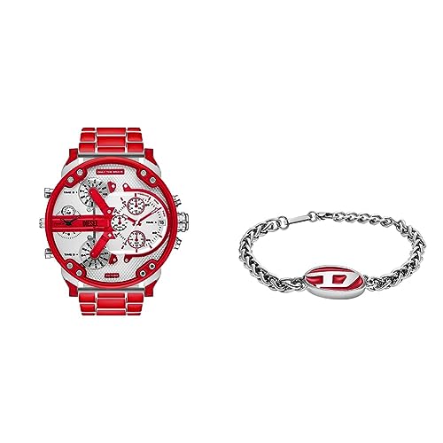 Diesel Montre Multifonction et Bijoux Idée Cadeau Homme Acier