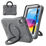Pepkoo for iPad (A16) Cases 11 Inch 2025 and iPads 10th Generation Case 10.9 Inch 2022, Full Protection of Screen and Body, Super Shockproof and Heavy Duty Non-Slip Case for iPad