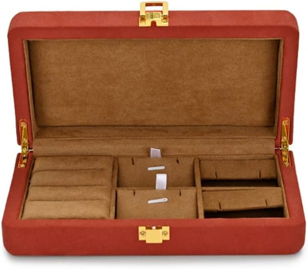 Multi-function Velvet Display Box with Microfiber Jewelry Organizer Case for Pendant Bracelet(E)