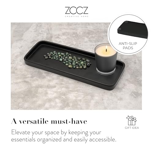 image for ZCCZ Matte Black Bathroom Accessory Sets, 4 Pieces Bathroom Accessorie