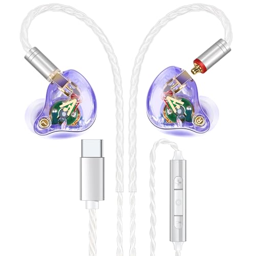 Image of Audiovance Vibes 202MC USB-C HiFi Wired Earbuds, Type-C Headphones with Mic
